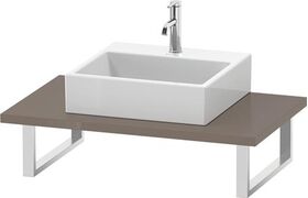 Duravit Konsole L-CUBE 30 St. 1 Auss 550 flannel grey hochglanz