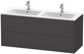 Duravit Waschtischunterbau L-CUBE 1290x481x555mm graphit supermatt