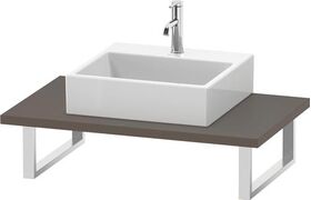 Duravit Konsole L-CUBE 30 St. 1 Auss 550 fla grey seidenmatt