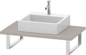 Duravit Konsole L-CUBE 30mm Stärke 1 Ausschnitt 550 taupe matt