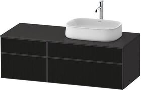 Duravit Waschtischunterbau Zencha 1300x442x550mm sw ls / gra s-matt o ES