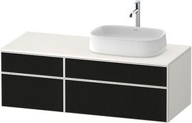 Duravit Waschtischunterbau Zencha 1300x442x550mm sw ls / ta s-matt o ES