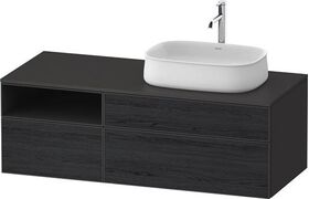 Duravit Waschtischunterbau Zencha 1300x442x550mm Ei sw / gra s-matt o ES