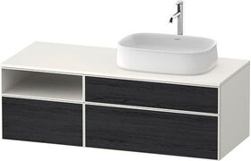Duravit Waschtischunterbau Zencha 1300x442x550mm Ei sw / we s-matt o ES