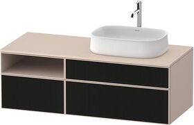 Duravit Waschtischunterbau Zencha 1300x442x550mm sw ls / ta s-matt o ES