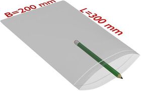 Druckverschlussbeutel Maße 200x300mm Stärke 90µ PE transparent TRANSPAK - VPE: 1000