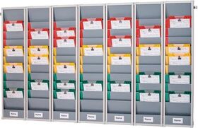 Planungstafel H1282xB2300xT78mm 7 Reihen inkl.Wandprofil EICHNER