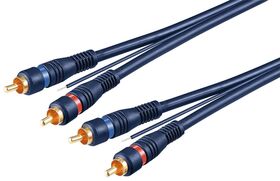 Car Hi-Fi Stereo-Verbindungskabel Cinch, zweifach geschirmt, 5m- VPE: 1