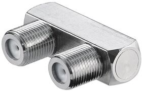 F-Verbinder, U-Form: F-Buchse > F-Buchse- VPE: 10