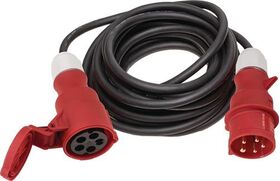 CEE-Verlängerung 32 A 400 V 10 m H07RN-F 5 x 6 mm² schwarz IP44 weißGÄRTNER