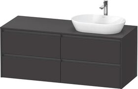 Duravit Waschtischunterbau Ketho.2 1400x568x550mm Be re graphit supermatt