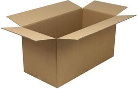 Faltkarton 2-wellig Maße 1000x500x500mm Qualität 2.40BC braun TRANSPAK - VPE: 15