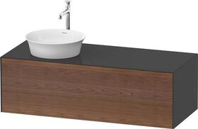 Duravit Waschtischunterbau WHITE TULIP 408x1300x550mm amerik NB / gra hgl WT li