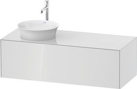 Duravit Waschtischunterbau WHITE TULIP 408x1300x550mm we hgl Waschtisch links