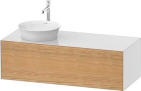 Duravit Waschtischunterbau WHITE TULIP 408x1300x550mm Ei na mass / we hgl WT li