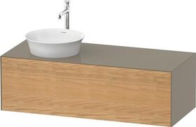 Duravit Waschtischunterbau WHITE TULIP 408x1300x550mm Ei na mass /steingrau hgl