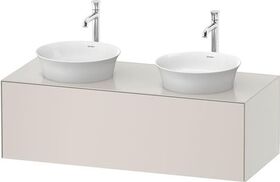Duravit Waschtischunterbau WHITE TULIP 408x1300x550mm nordic weiß seidenmatt