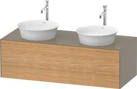 Duravit Waschtischunterbau WHITE TULIP 408x1300x550mm Ei na mass /steingrau hgl