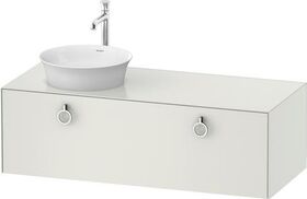 Duravit Waschtischunterbau WHITE TULIP 408x1300x550mm we sdm Waschtisch links