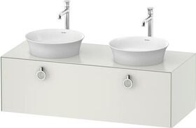 Duravit Waschtischunterbau WHITE TULIP 408x1300x550mm weiß seidenmatt