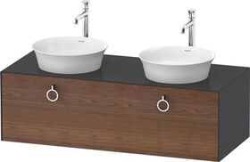 Duravit Waschtischunterbau WHITE TULIP 408x1300x550mm amerik NB / gra hochglanz