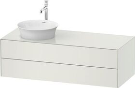 Duravit Waschtischunterbau WHITE TULIP 408x1300x550mm we sdm Waschtisch links