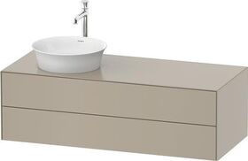 Duravit Waschtischunterbau WHITE TULIP 408x1300x550mm ta sdm Waschtisch links
