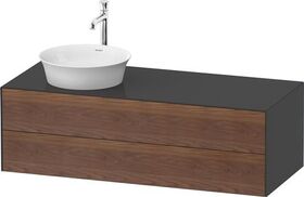 Duravit Waschtischunterbau WHITE TULIP 408x1300x550mm amerik NB / gra hgl WT li