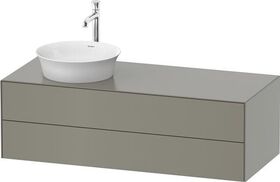 Duravit Waschtischunterbau WHITE TULIP 408x1300x550mm Steingr sdm WT links