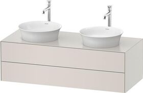 Duravit Waschtischunterbau WHITE TULIP 408x1300x550mm nordic weiß seidenmatt