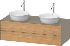 Duravit Waschtischunterbau WHITE TULIP 408x1300x550mm Ei na mass /steingrau hgl