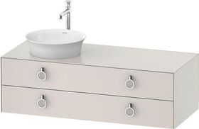 Duravit Waschtischunterbau WHITE TULIP 408x1300x550mm No we sdm WT links