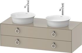 Duravit Waschtischunterbau WHITE TULIP 408x1300x550mm taupe seidenmatt