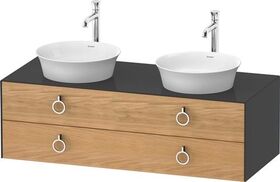 Duravit Waschtischunterbau WHITE TULIP 408x1300x550mm Ei na mass /graphit hgl