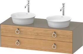 Duravit Waschtischunterbau WHITE TULIP 408x1300x550mm Ei na mass /steingrau hgl