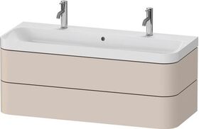 Duravit Waschtischset HAPPY D.2 PLUS 1175x490mm e Hahnloch mediterrane eiche
