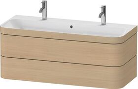 Duravit Waschtischset HAPPY D.2 PLUS 2 Schubk 1175x490mm o HL medi eiche