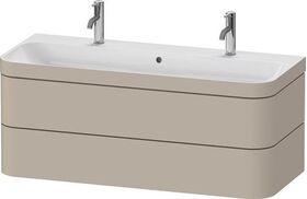 Duravit Waschtischset HAPPY D.2 PLUS 2 Schubk 1175x490mm o HL ta seidenmatt