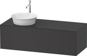 Duravit Waschtischunterbau WHITE TULIP 1300x550mm 1 Ausz. grap sdm o ES