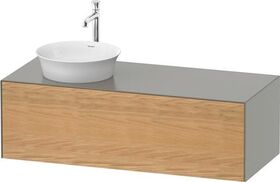 Duravit Waschtischunterbau WHITE TULIP 1300x550mm 1 Az Ei na mass / Steing sdm