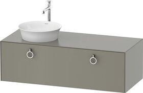 Duravit Waschtischunterbau WHITE TULIP 1300x550mm 1 Ausz. Steingr sdm o ES