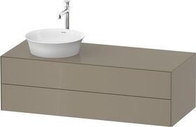 Duravit Waschtischunterbau WHITE TULIP 1300x550mm 2 Schubk Steingr hgl o ES