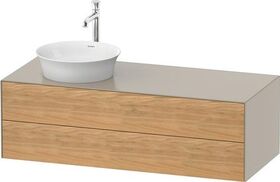 Duravit Waschtischunterbau WHITE TULIP 1300x550mm 2 Sk Ei na mass / ta sdm o ES