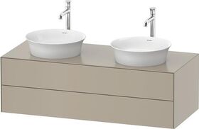 Duravit Waschtischunterbau WHITE TULIP 1300x550mm 2 Schubk ta sdm o ES