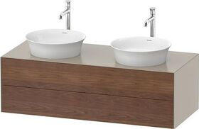 Duravit Waschtischunterbau WHITE TULIP 1300x550mm 2 Sk amerik NB / ta sdm o ES