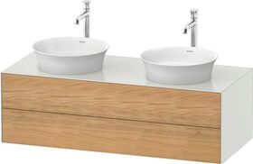 Duravit Waschtischunterbau WHITE TULIP 1300x550mm 2 Sk Ei na mass / we sdm o ES