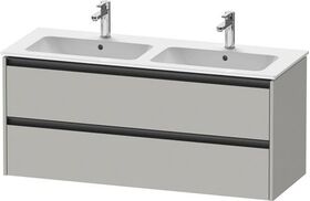 Duravit Waschtischunterbau Ketho.2 1280x550x480mm betongrau matt