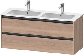 Duravit Waschtischunterbau Ketho.2 1280x550x480mm nussbaum dunkel