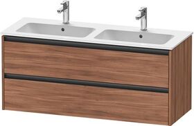 Duravit Waschtischunterbau Ketho.2 1280x550x480mm nussbaum natur