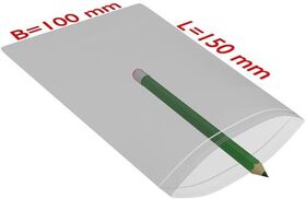 Druckverschlussbeutel Maße 100x150mm Stärke 90µ PE transparent TRANSPAK - VPE: 1000